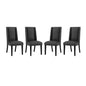 Baron Vinyl Dining Chair Set of 4