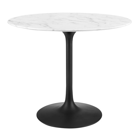 Lippa 36" Round Artificial Marble Dining Table