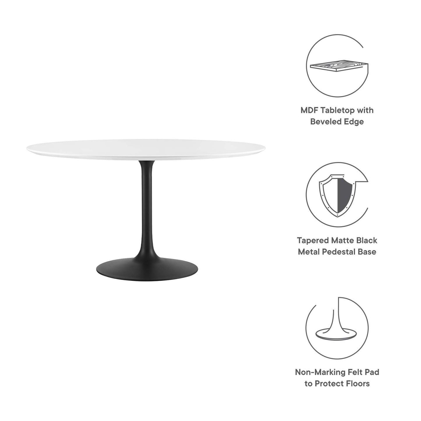 Lippa 54" Round Dining Table