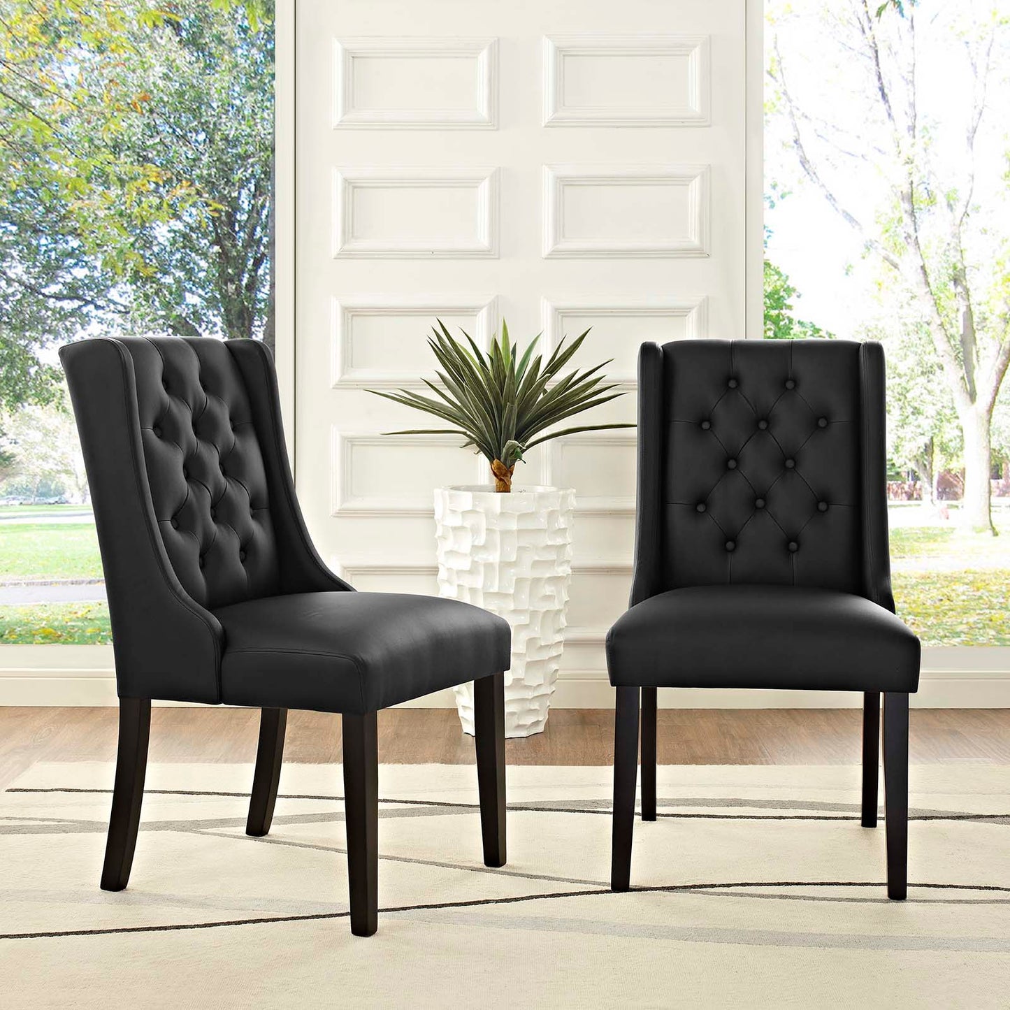 Baronet Vinyl Dining Chair Set of 2