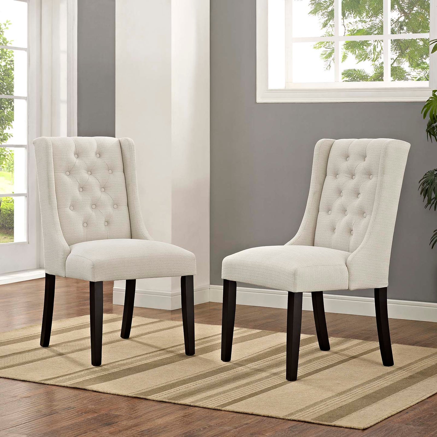 Baronet Fabric Dining Chair Set of 2