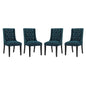 Baronet Fabric Dining Chair Set of 4