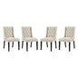 Baronet Fabric Dining Chair Set of 4