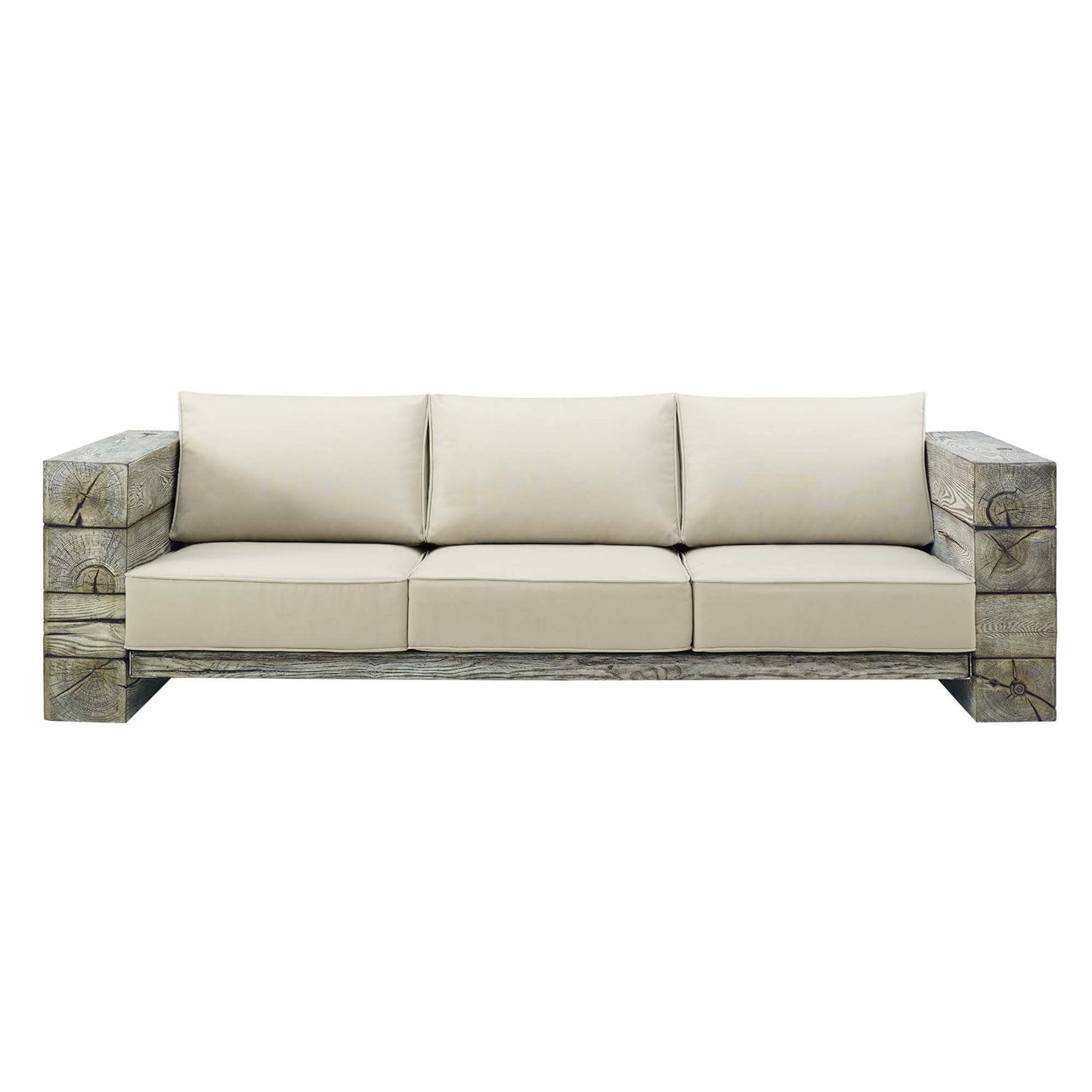 Manteo Rustic Coastal Outdoor Patio Sunbrella®Sofa