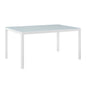 Raleigh 59" Outdoor Patio Aluminum Dining Table