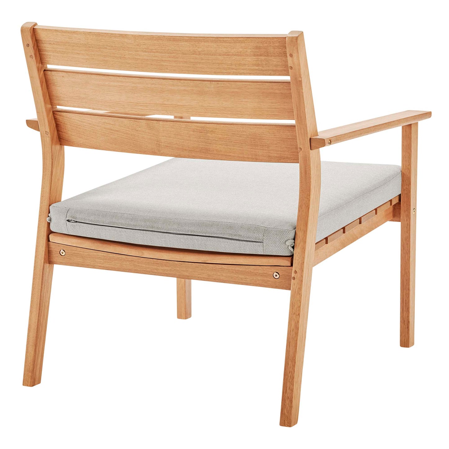 Breton Outdoor Patio Ash Wood Armchair