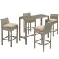 Conduit 5 Piece Outdoor Patio Wicker Rattan Set