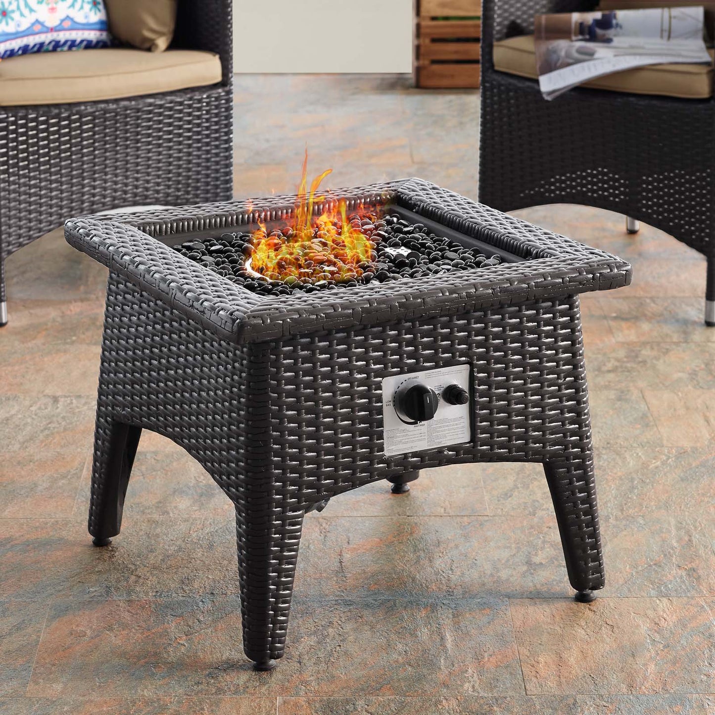 Convene 3 Piece Set Outdoor Patio with Fire Pit