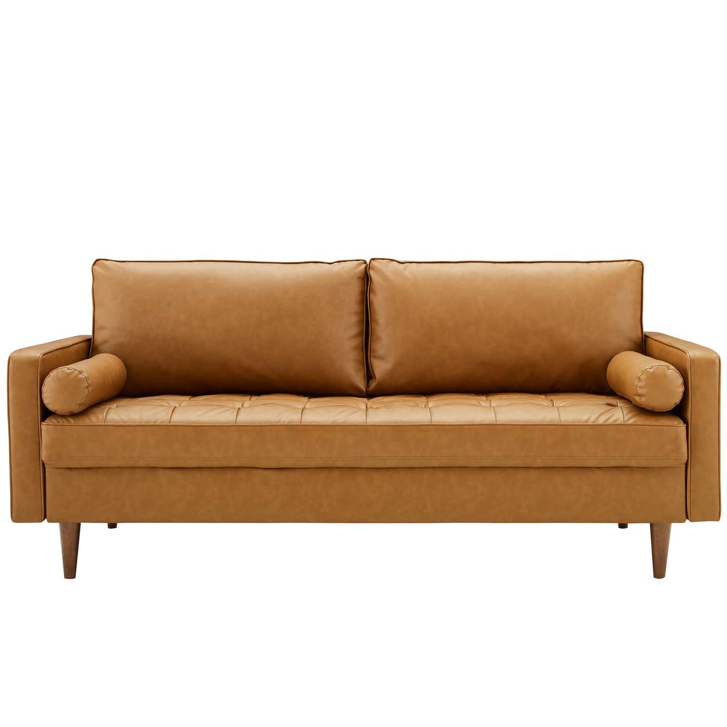 Valour Upholstered Faux Leather Sofa