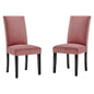 Parcel Performance Velvet Dining Side Chairs Set of 2