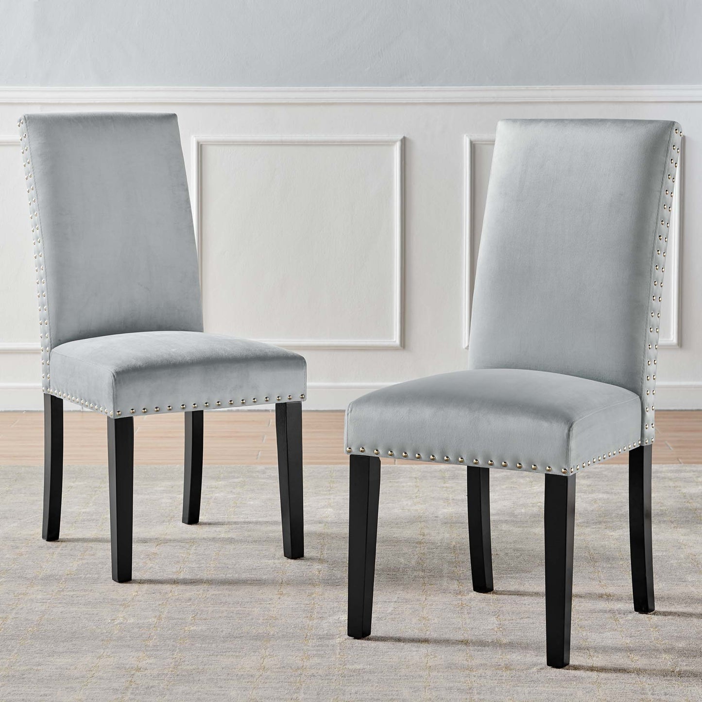 Parcel Performance Velvet Dining Side Chairs Set of 2