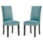 Parcel Performance Velvet Dining Side Chairs Set of 2