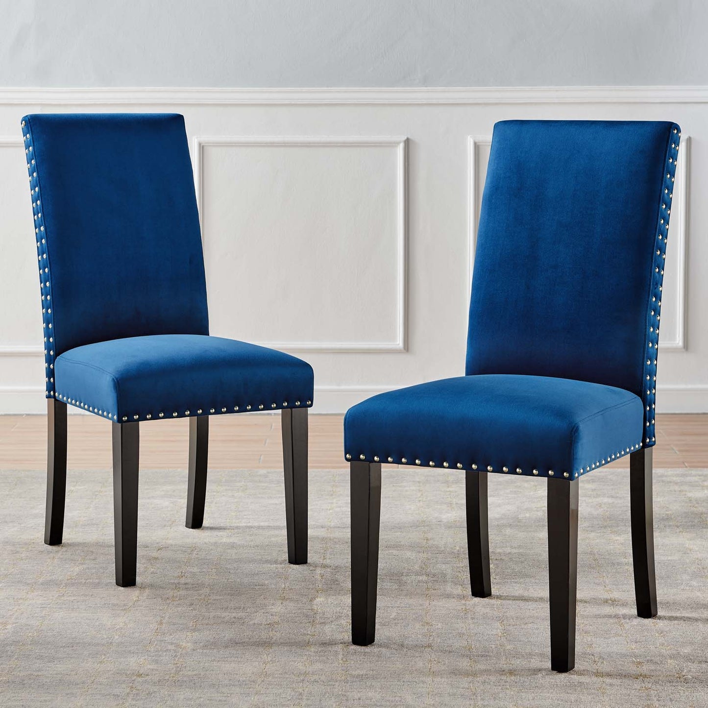 Parcel Performance Velvet Dining Side Chairs Set of 2