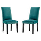 Parcel Performance Velvet Dining Side Chairs Set of 2