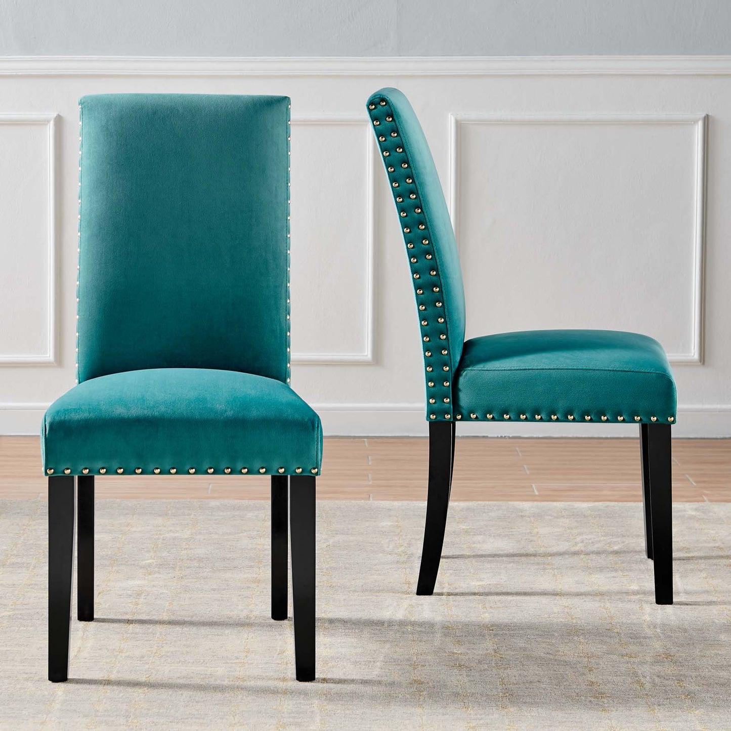 Parcel Performance Velvet Dining Side Chairs Set of 2