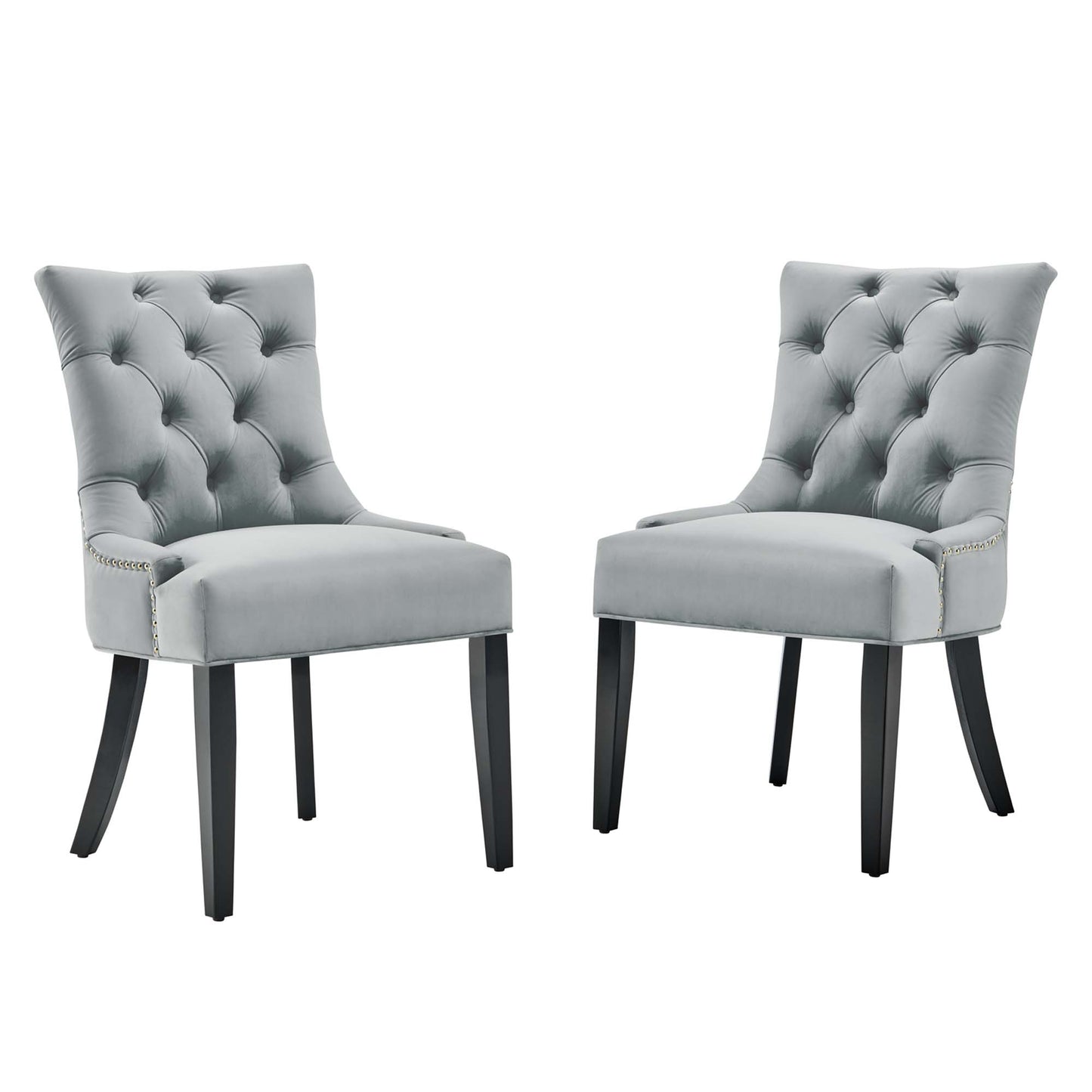 Regent Tufted Performance Velvet Dining Side Chairs Set of 2