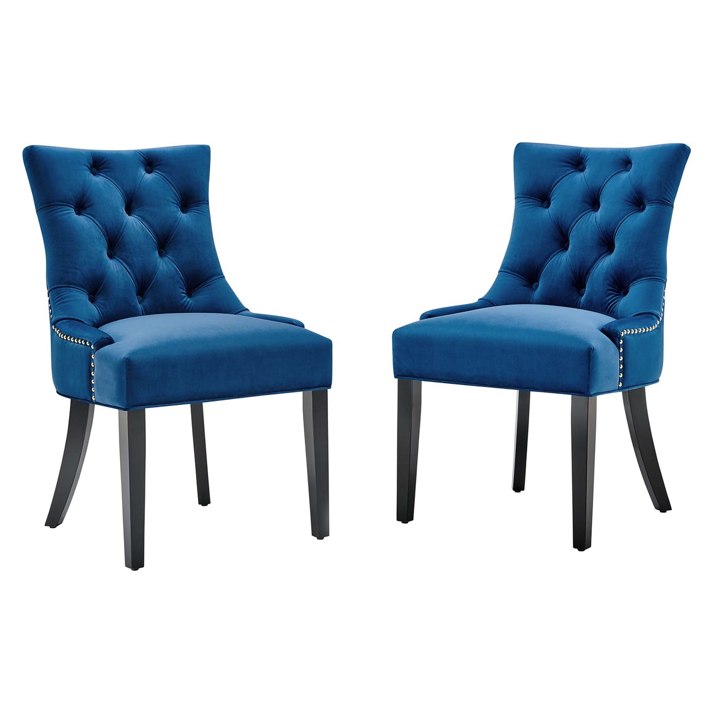 Regent Tufted Performance Velvet Dining Side Chairs Set of 2