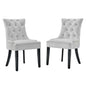 Regent Tufted Performance Velvet Dining Side Chairs Set of 2