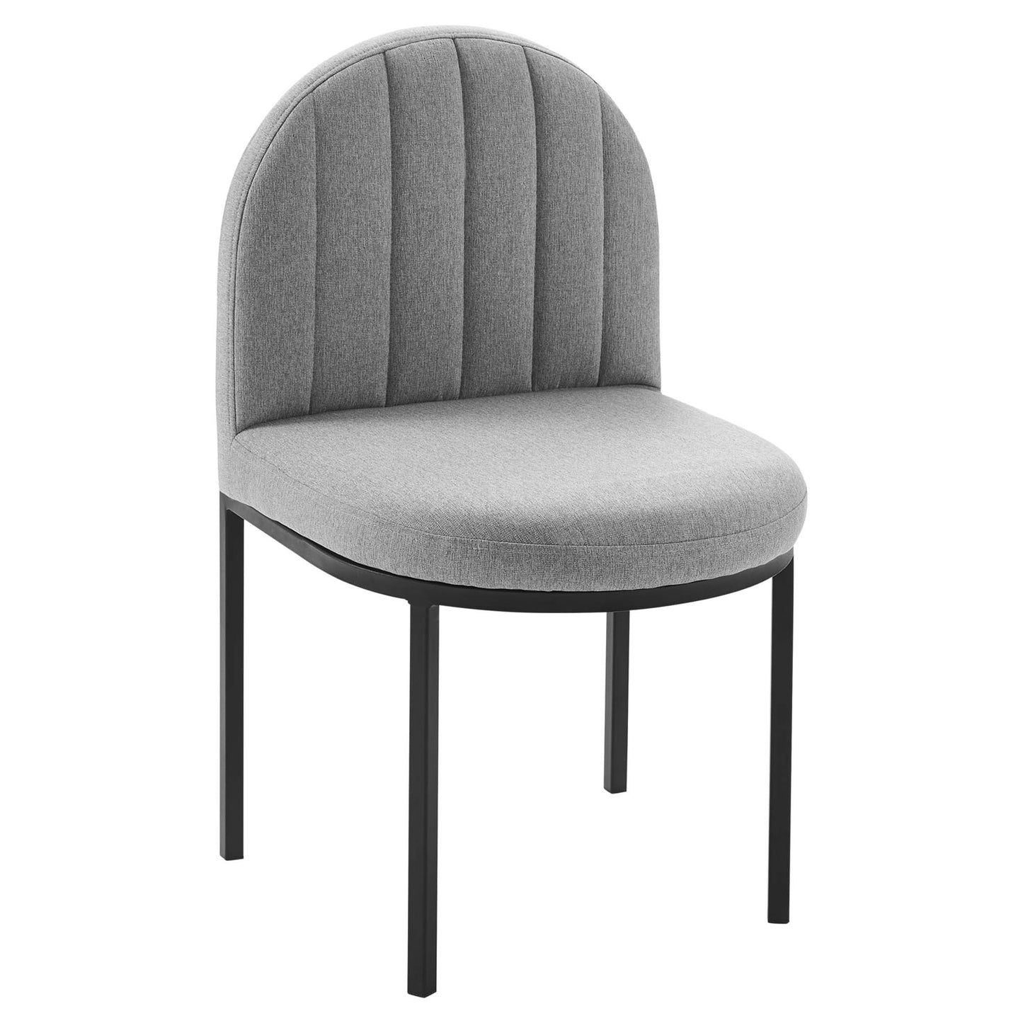 Isla Channel Tufted Upholstered Fabric Dining Side Chair