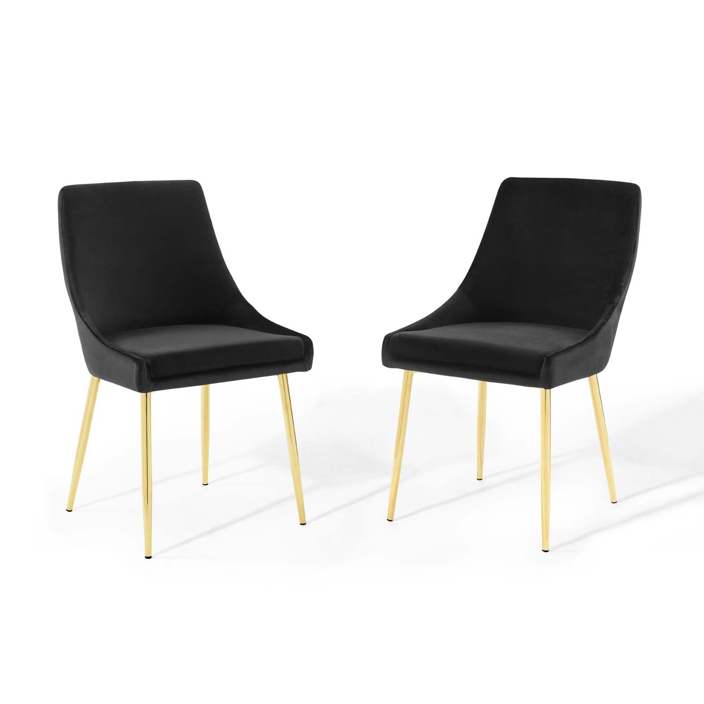 Viscount Performance Velvet Dining Chairs Set of 2