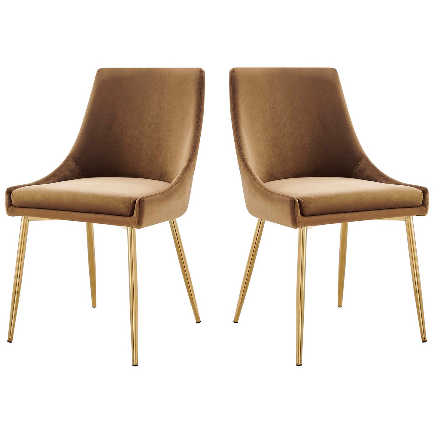 Viscount Performance Velvet Dining Chairs Set of 2