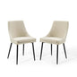 Viscount Upholstered Fabric Dining Chairs Set of 2