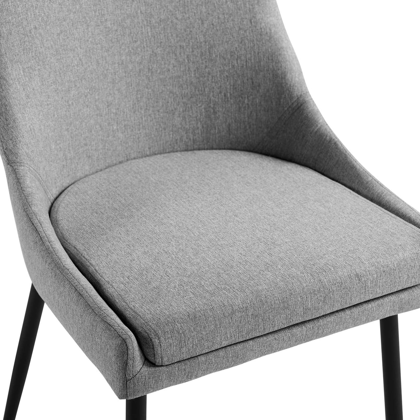 Viscount Upholstered Fabric Dining Chairs Set of 2