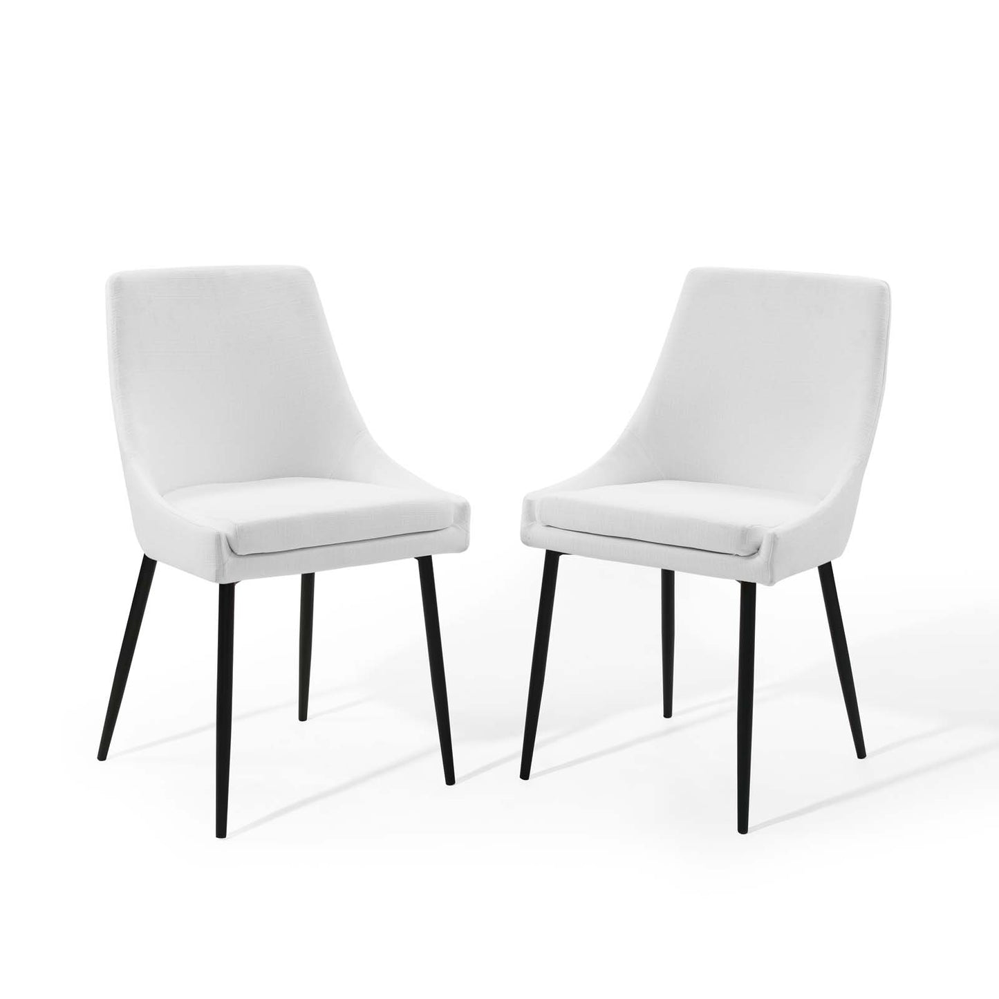 Viscount Upholstered Fabric Dining Chairs Set of 2