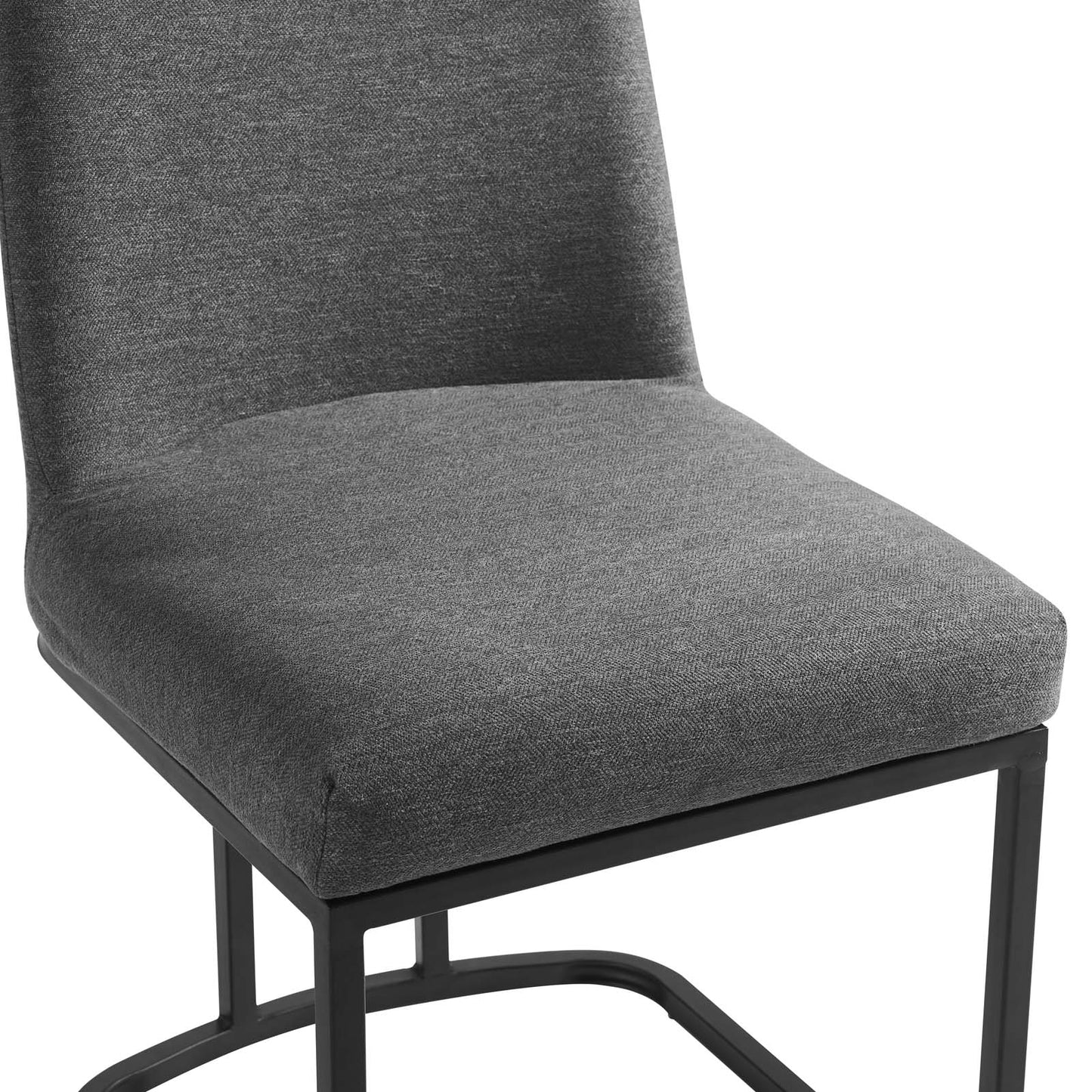 Amplify Sled Base Upholstered Fabric Dining Side Chair