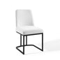 Amplify Sled Base Upholstered Fabric Dining Side Chair