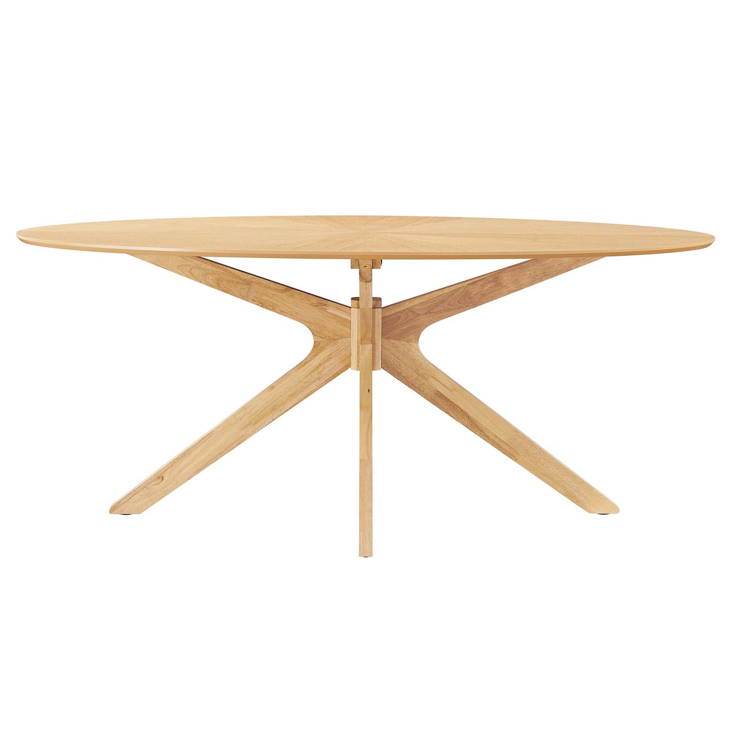 Crossroads 71" Oval Wood Dining Table