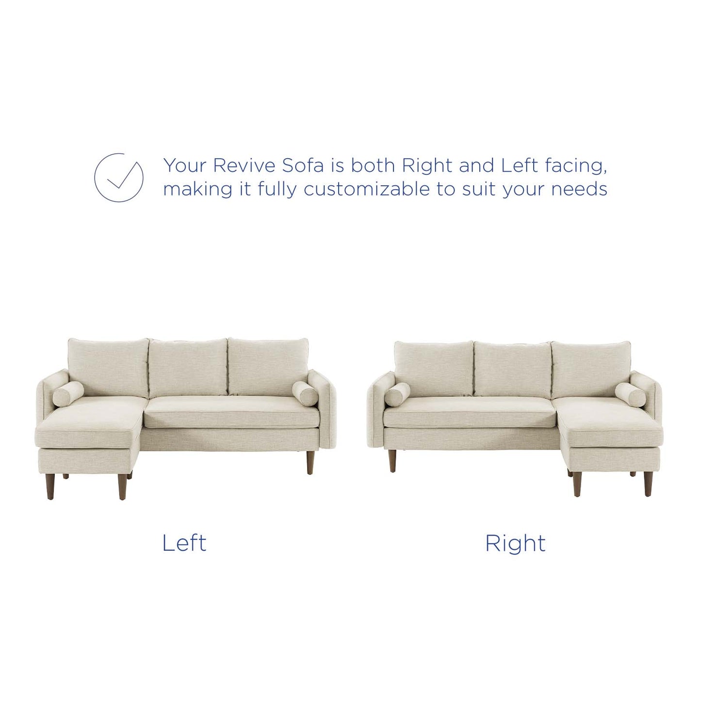 Revive Upholstered Right or Left Sectional Sofa