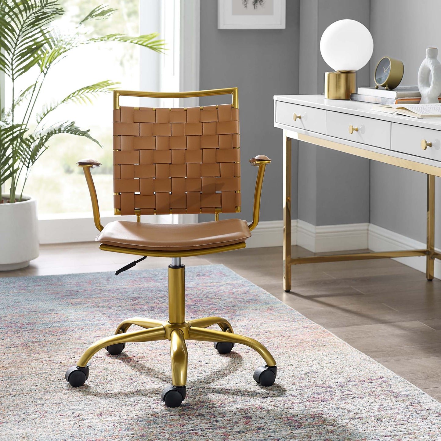 Chaise de bureau en similicuir Fuse de Modway