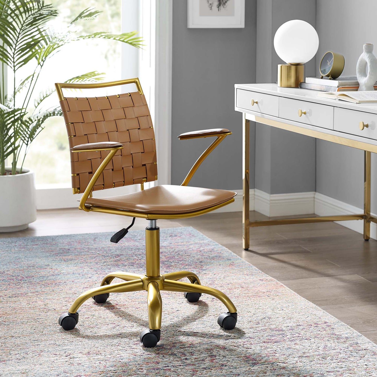 Chaise de bureau en similicuir Fuse de Modway