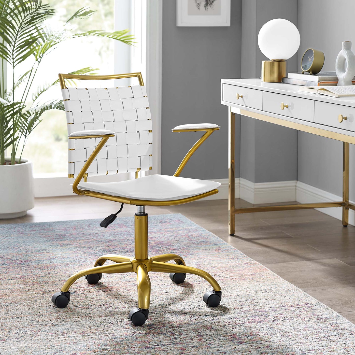 Chaise de bureau en similicuir Fuse de Modway