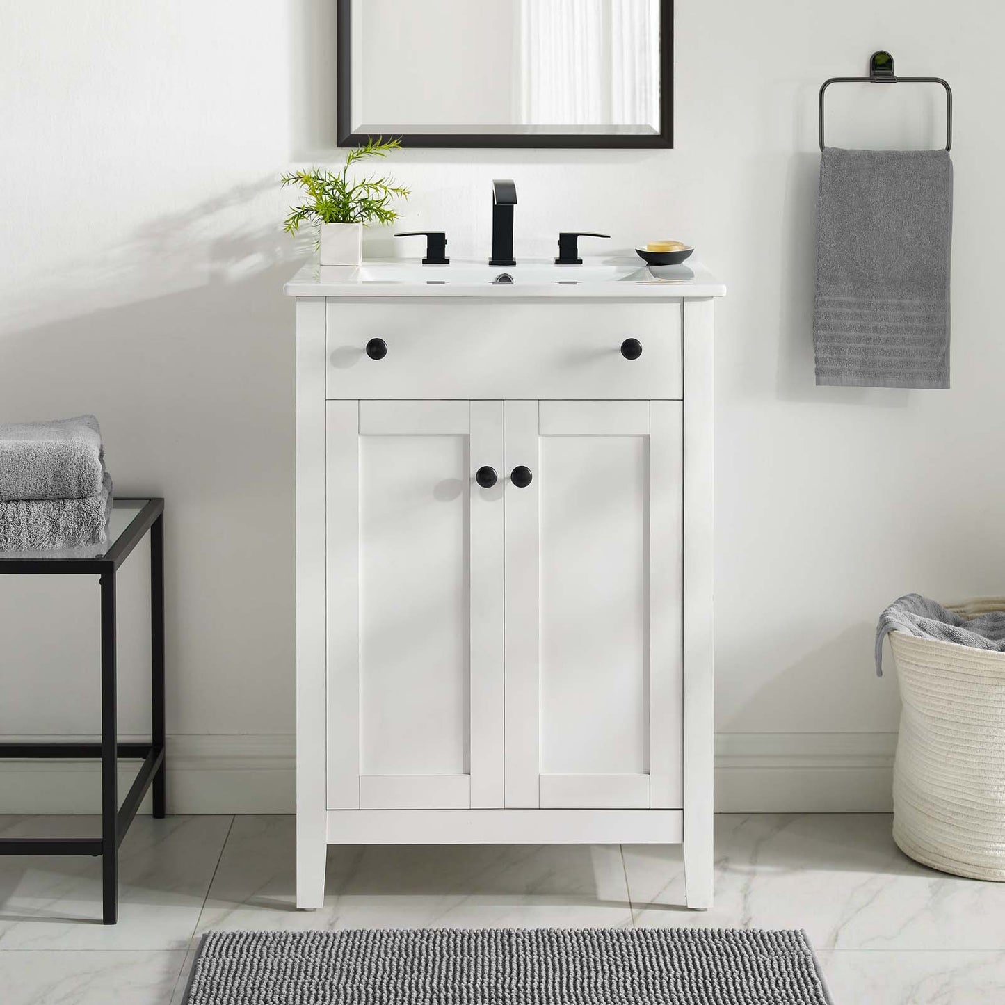 Nantucket 24" Bathroom Vanity Cabinet (Sink Basin Not Included)