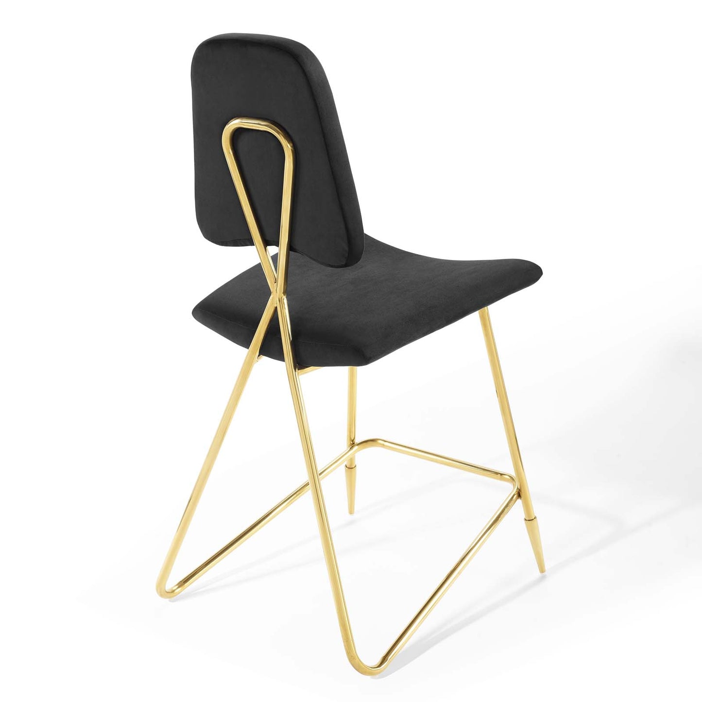 Tabouret de bar en velours Ponder Performance de Modway