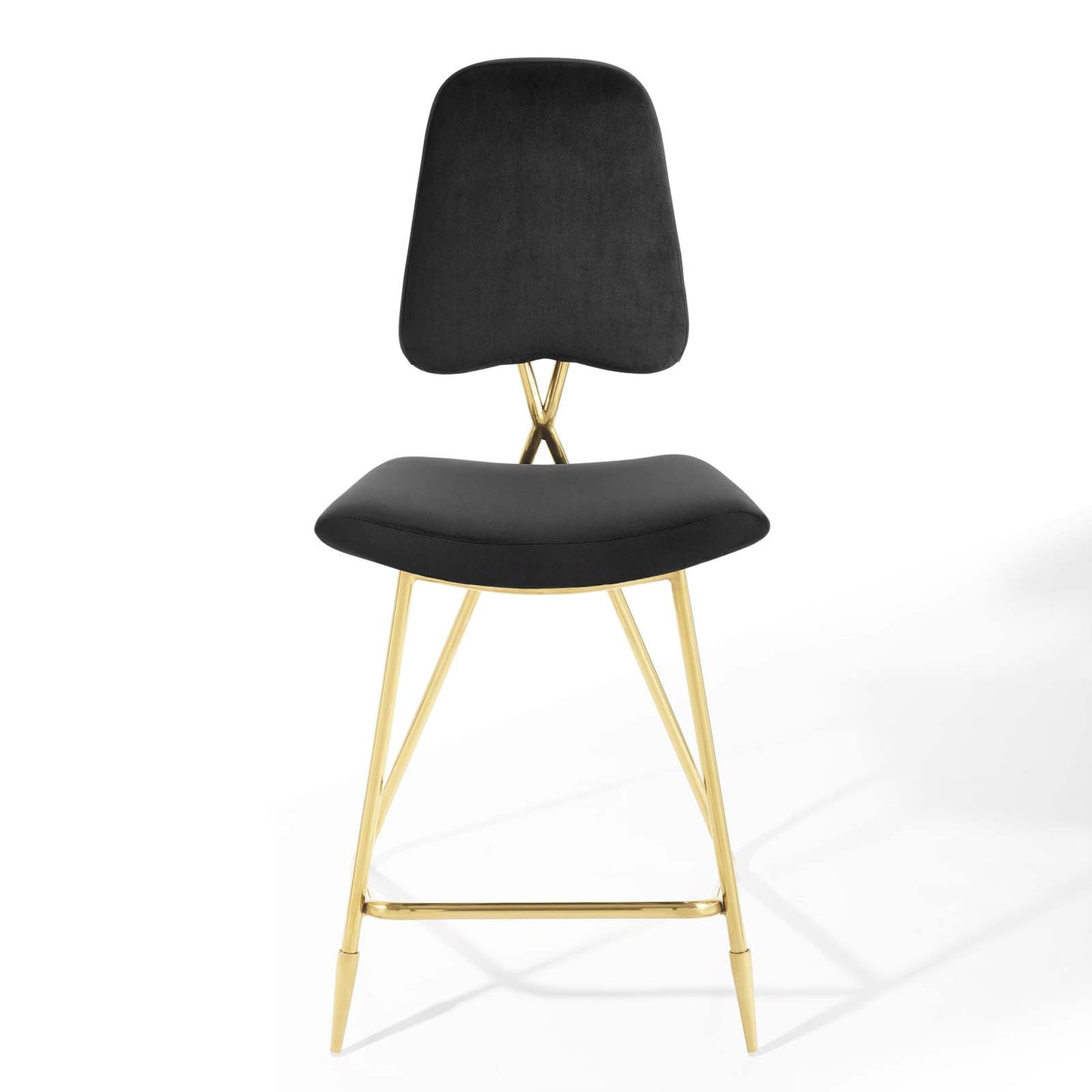 Tabouret de bar en velours Ponder Performance de Modway