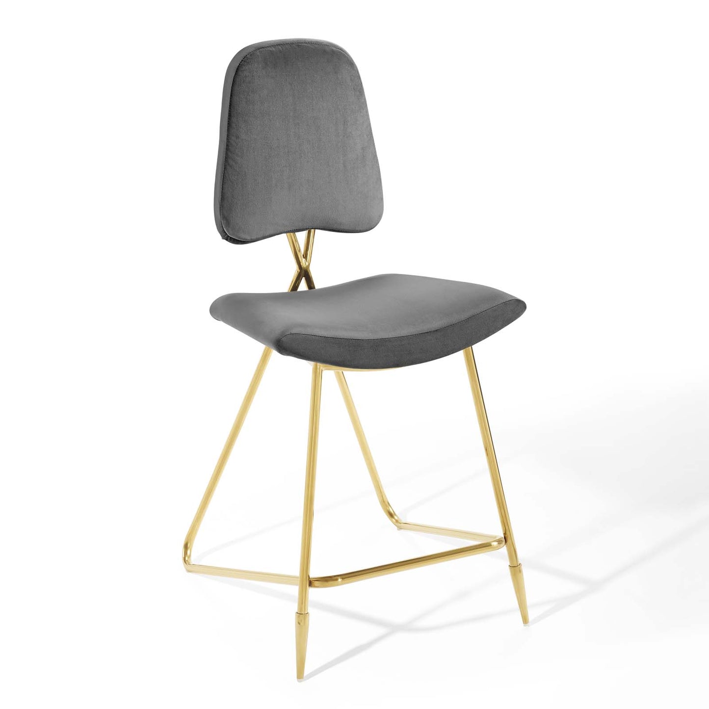 Tabouret de bar en velours Ponder Performance de Modway