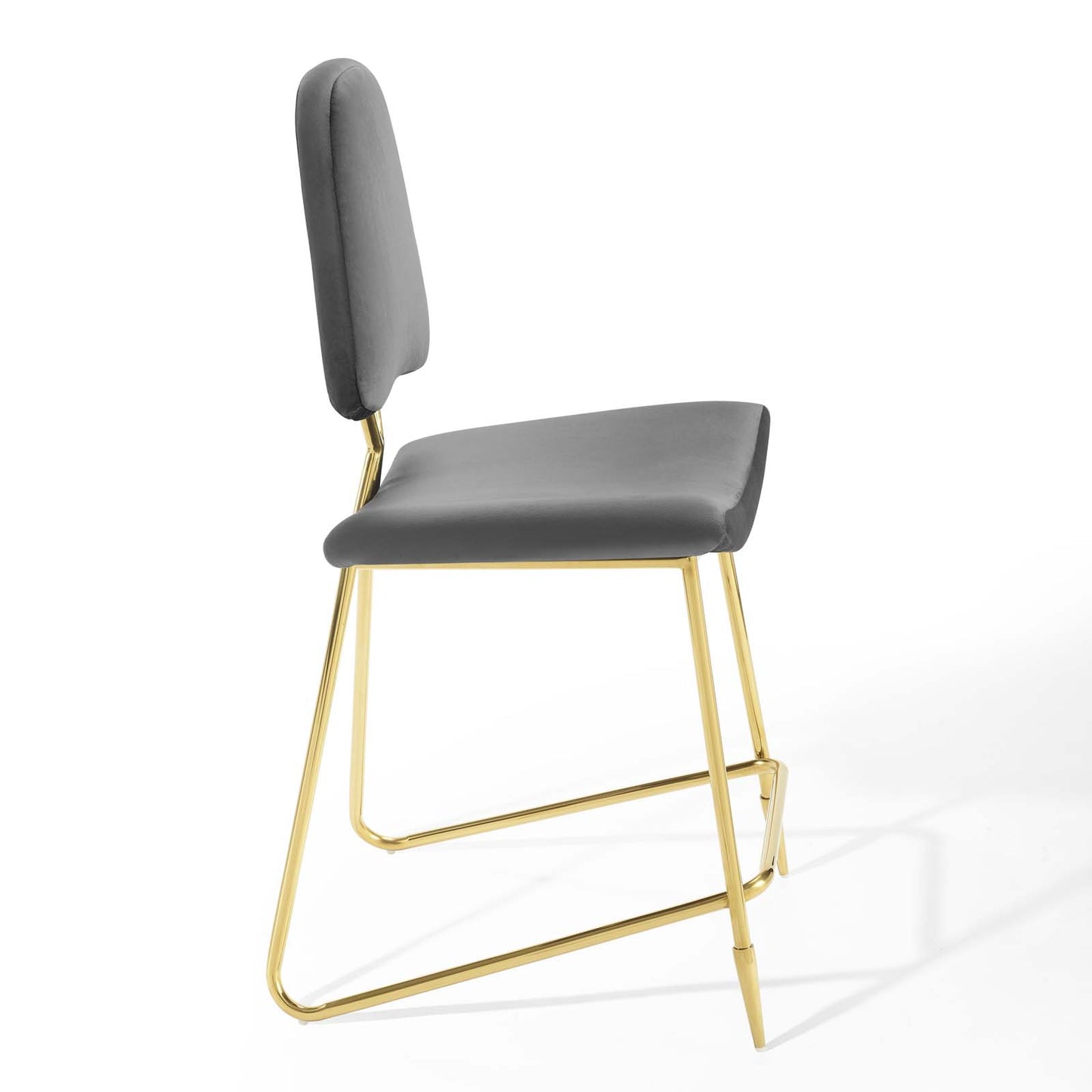 Tabouret de bar en velours Ponder Performance de Modway