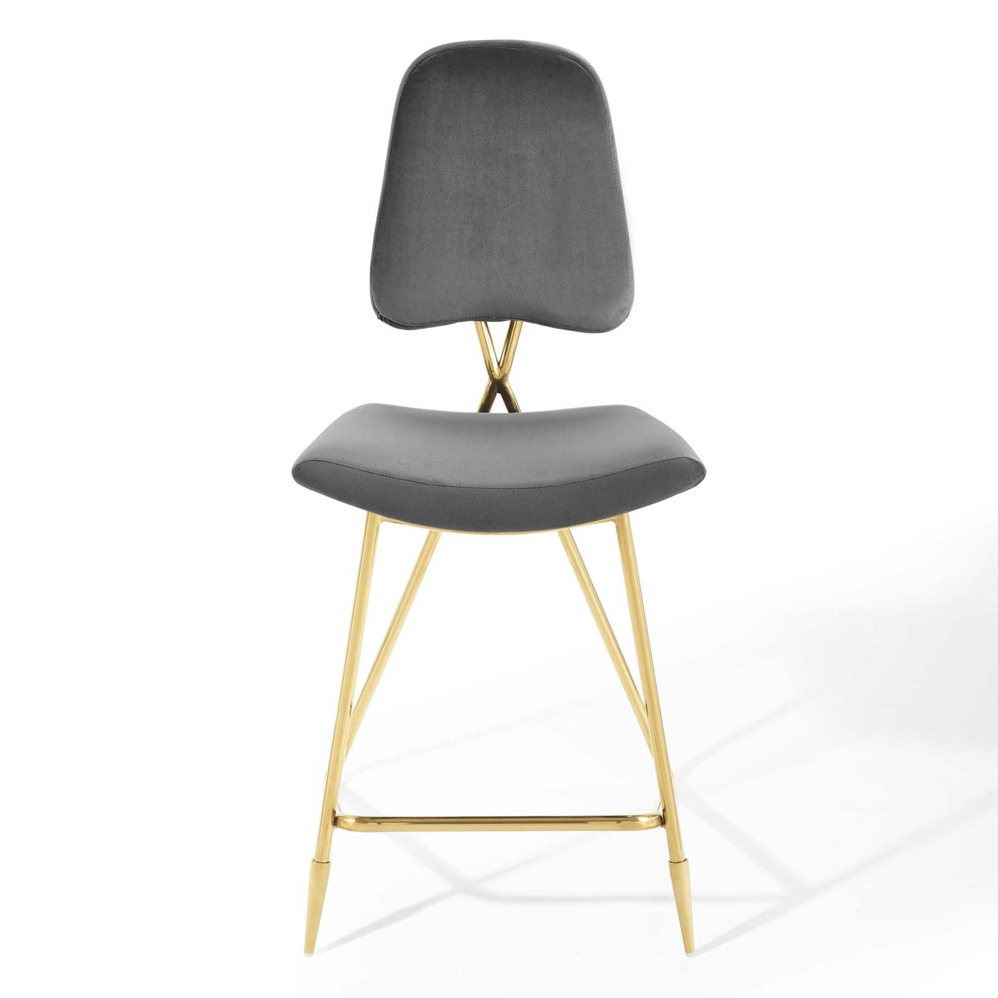 Tabouret de bar en velours Ponder Performance de Modway