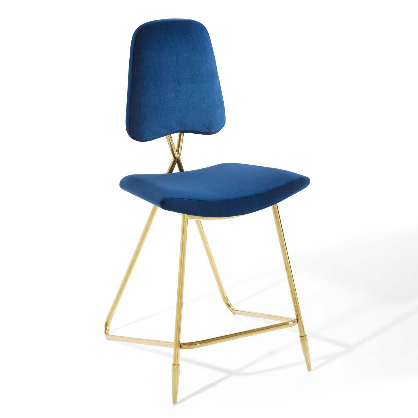 Tabouret de bar en velours Ponder Performance de Modway