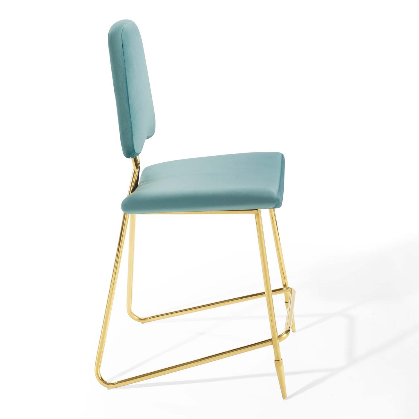 Tabouret de bar en velours Ponder Performance de Modway