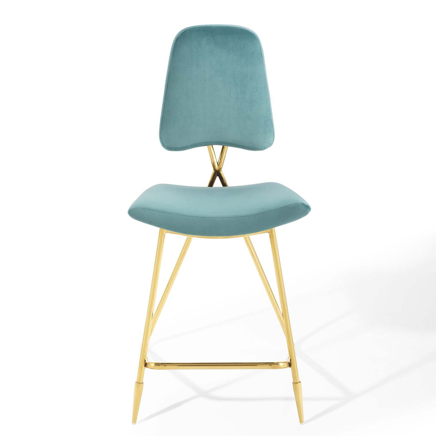 Tabouret de bar en velours Ponder Performance de Modway