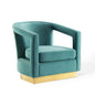 Fauteuil en velours Frolick Performance de Modway