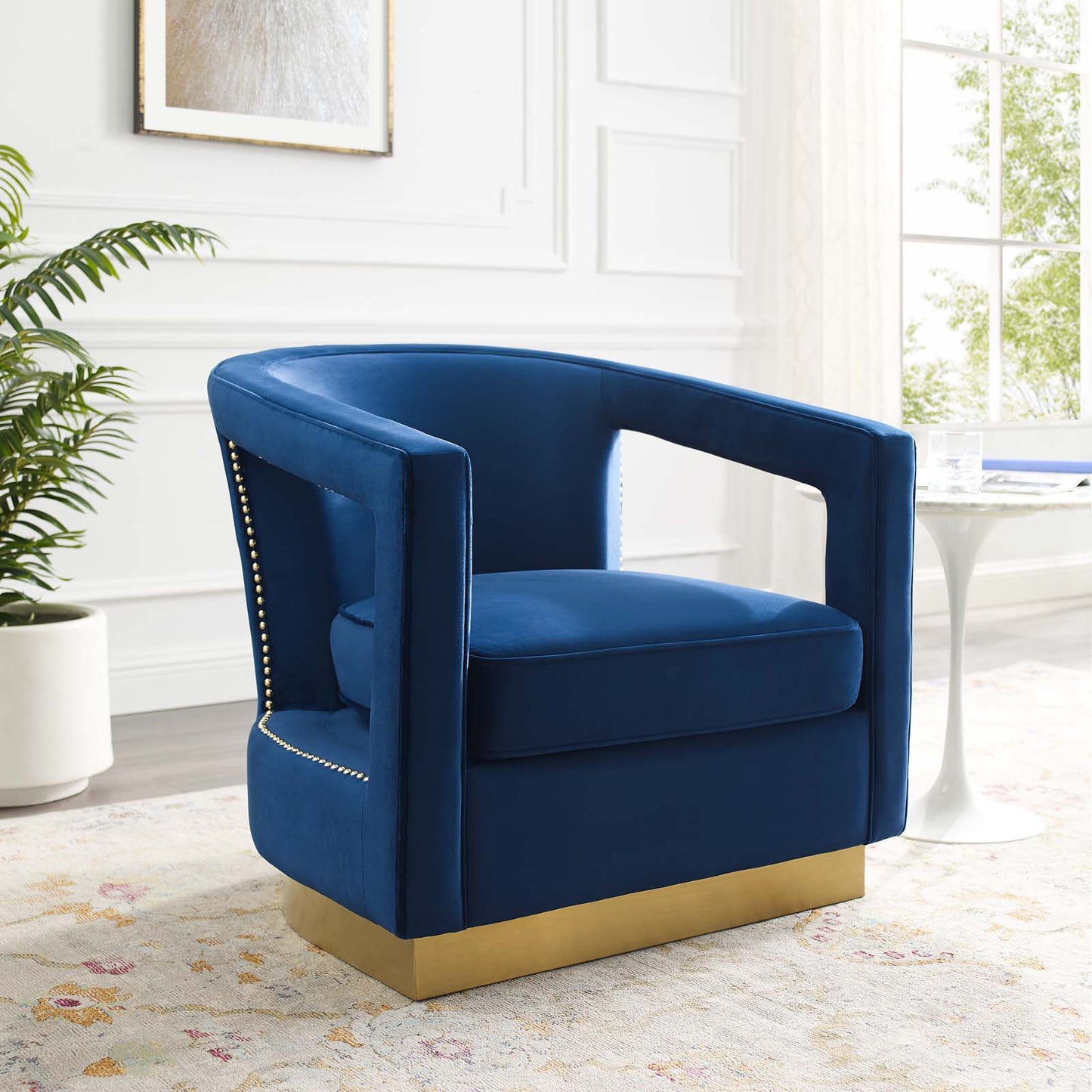 Fauteuil en velours Frolick Performance de Modway