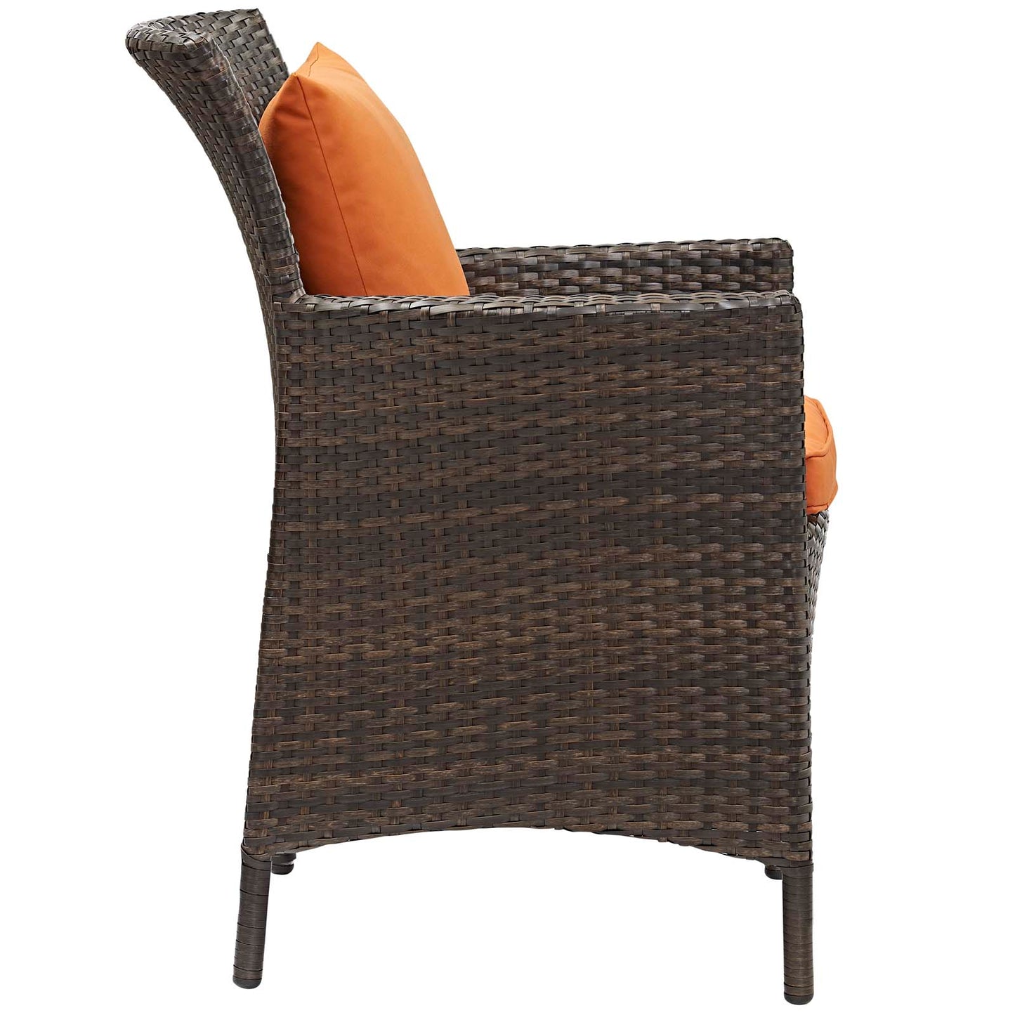 Conduit 5 Piece Outdoor Patio Wicker Rattan Set