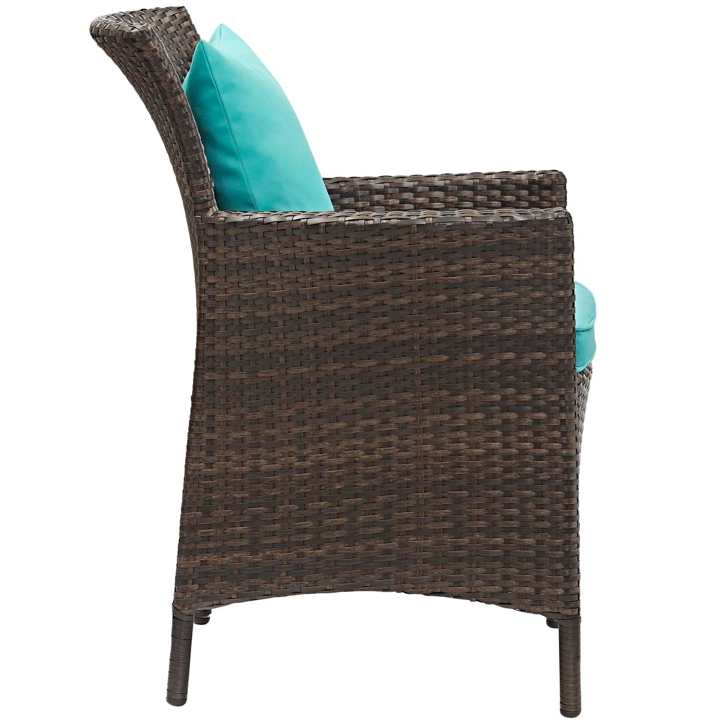 Conduit 5 Piece Outdoor Patio Wicker Rattan Set