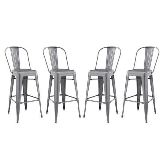 Lot de 4 tabourets de bar Promenade par Modway