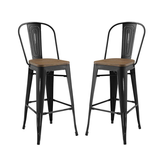 Lot de 2 tabourets de bar Promenade par Modway